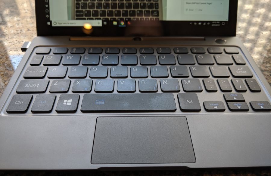 Laptop mini GPD P2 Max keyboard